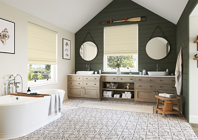 Sinclair, Cream Citrine - Motorised Roman Blind - Image 6